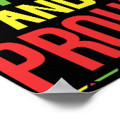 Zwarte en rode geschiedenis poster (Hoek)