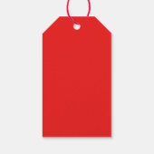 Zwarte en rode harten Gift Labels Cadeaulabel (Achterkant)