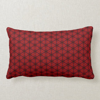Zwarte en rode Hexagon Lumbar Pillow Kussen
