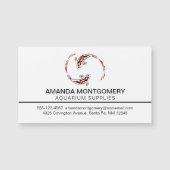 Zwarte en rode Japanse Koi visartistiek (Voorkant)