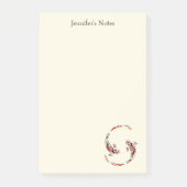 Zwarte en rode Japanse Koi visartistiek Post-it® Notes (Voorkant)