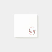 Zwarte en rode Japanse Koi visartistiek Post-it® Notes (Voorkant)