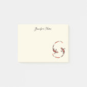 Zwarte en rode Japanse Koi visartistiek Post-it® Notes (Voorkant)