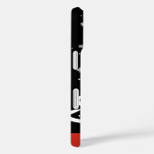 Zwarte en rode kerst Case-Mate iPhone case (Achterkant / Rechts)