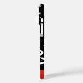 Zwarte en rode kerst Case-Mate iPhone case (Achterkant / Links)