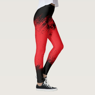 Zwarte en rode leggings