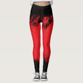 Zwarte en rode leggings (Voorkant)