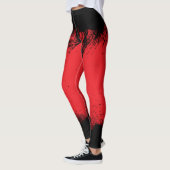 Zwarte en rode leggings (Links)