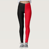 Zwarte en rode Leggings Eenvoudig te vangen (Voorkant)