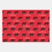 Zwarte en rode Lumberjack Beste vader ooit Inpakpapier Vel (Voorkant 2)