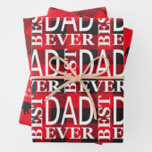 Zwarte en rode Lumberjack Beste vader ooit Inpakpapier Vel (In situ)