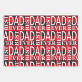 Zwarte en rode Lumberjack Beste vader ooit Inpakpapier Vel (Voorkant)