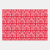 Zwarte en rode Lumberjack check vaders dagset Inpakpapier Vel (Voorkant 2)