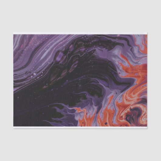 Zwarte en rode marmer tissuepapier (Voorkant)