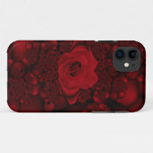 zwarte en rode roze fractal ifoon Case-Mate iPhone case (Achterkant (horizontaal))