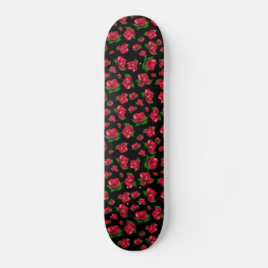Zwarte en rode roze roodroodroodkaatskateboard skateboard (Voorkant)