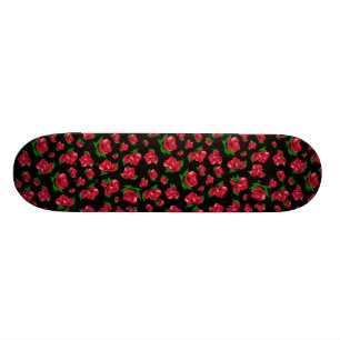 Zwarte en rode roze roodroodroodkaatskateboard skateboard