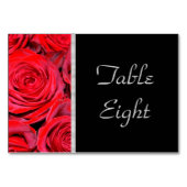 Zwarte en rode rozen kaart (Achterkant)