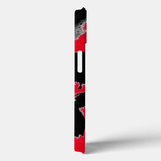 Zwarte en rode schedel Case-Mate iPhone case (Achterkant / Rechts)