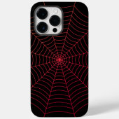 Zwarte en rode spin web Halloween patroon Case-Mate iPhone Case (Achterkant)