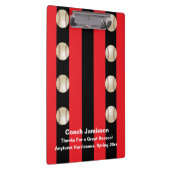 Zwarte en rode streep, Bedankt voor honkballak, na Klembord (Rechts)