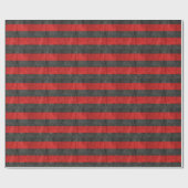 Zwarte en rode strepen cadeaupapier (Vlak)