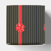 Zwarte en rode strik bedankdoosjes (Bovenkant)