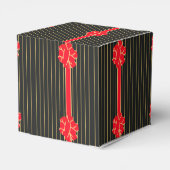 Zwarte en rode strik bedankdoosjes (Achterkant)