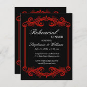 Zwarte en rode wervelkolom repetitie kaart (Voorkant / Achterkant)