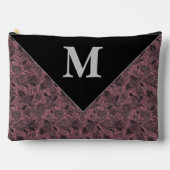 Zwarte en roos goudpaisleymonogram etui (Voorkant)