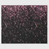 Zwarte en Roos goudsparkle Cadeaupapier (Vlak)