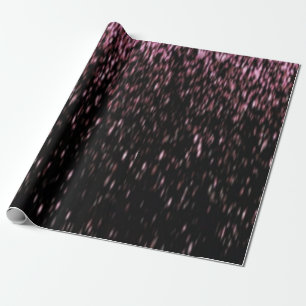 Zwarte en Roos goudsparkle Cadeaupapier