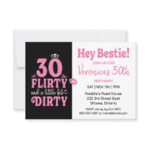 Zwarte en roze 30e verjaardag