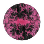 Zwarte en roze fractal snijplank (Voorkant)