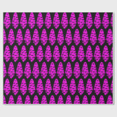 Zwarte en roze geest cadeaupapier (Vlak)