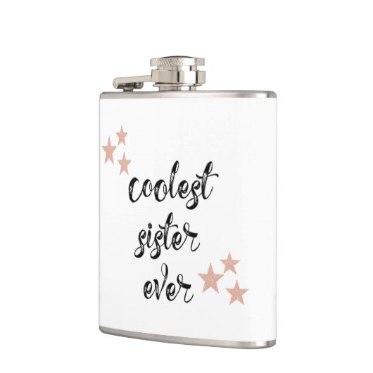 Zwarte en Roze koelste zuster Erver Kolf Heupfles (Links)