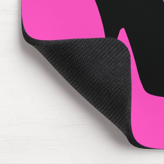 Zwarte en roze pompen muismat (Hoek)