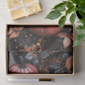Zwarte en Roze Pompoen Herfst Decoupage Tissuepapier (Geschenk)