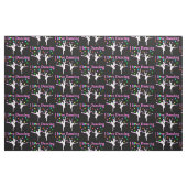 ZWARTE EN ROZE SUPER STAR DANCER STOF (Fat Quarter)