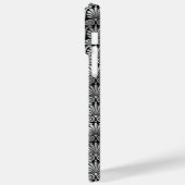 ZWARTE EN SILVER PATRONEN Case-Mate iPhone CASE (Achterkant / Links)