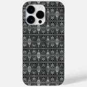 ZWARTE EN SILVER PATRONEN Case-Mate iPhone CASE (Achterkant)