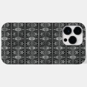 ZWARTE EN SILVER PATRONEN Case-Mate iPhone CASE (Achterkant (horizontaal))