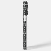 ZWARTE EN SILVER PATRONEN Case-Mate iPhone CASE (Achterkant / Rechts)