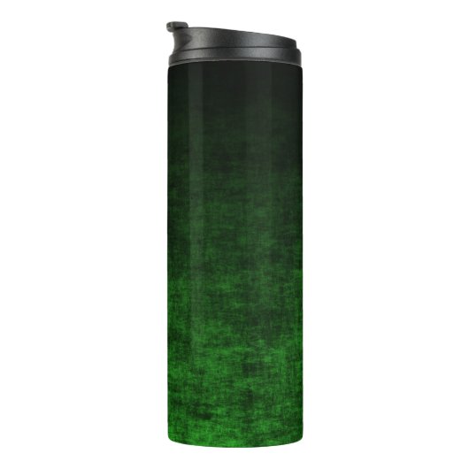 Zwarte en smaragdgroene gradiënttextuur thermosbeker (Geroteerd rechts)
