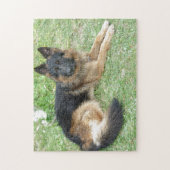 Zwarte en Tan Alsatian Legpuzzel (Verticaal)