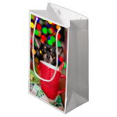 Zwarte en tan Chihuahua Kerstmis Klein Cadeauzakje (Voorkant Gekanteld)