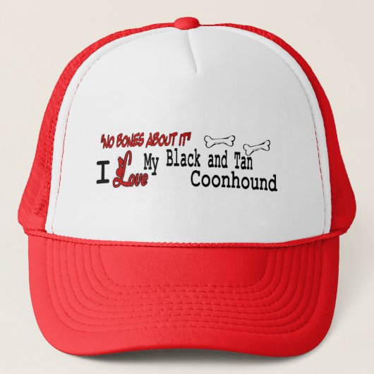 Zwarte en Tan Coonhound-cadeautjes Trucker Pet (Voorkant)