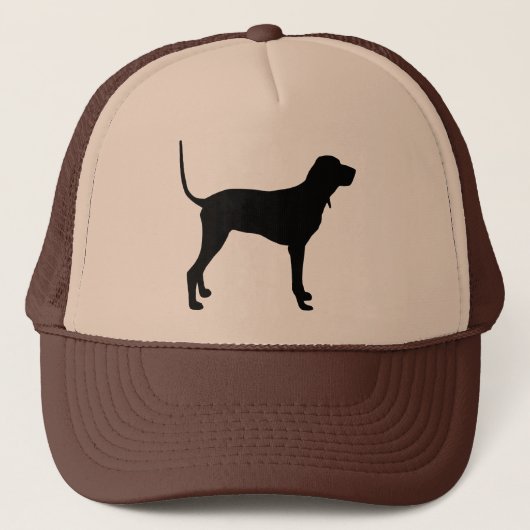 Zwarte en Tan Coonhound Gear Trucker Pet (Voorkant)