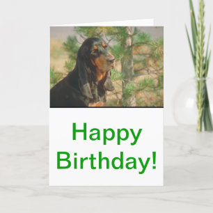 Zwarte en Tan Coonhound Kaart
