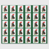 Zwarte en Tan Coonhound kerst Cadeaupapier (Vlak)